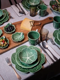 Platos llanos pintados a mano Cabbage, 2 uds.