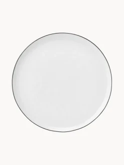 Platos postre artesanales de porcelana Salt, 4 uds.