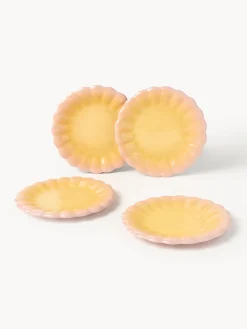 Platos postre artesanales Marguerite, 4 uds.