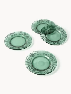 Platos postre con relieves Effie, 4 uds.