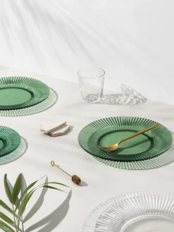 Platos postre con relieves Effie, 4 uds.