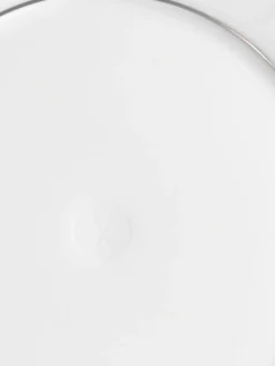 Platos postre de porcelana con borde platino pintado a mano Vitruv, 2 uds.