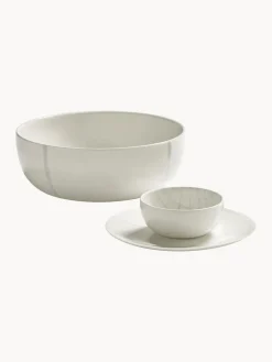 Platos postres de porcelana con esmalte reactivo Zuma, 2 uds.