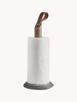 Portarrollos de cocina de madera de roble Grab