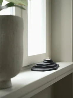 Portavelas de cerámica Dune