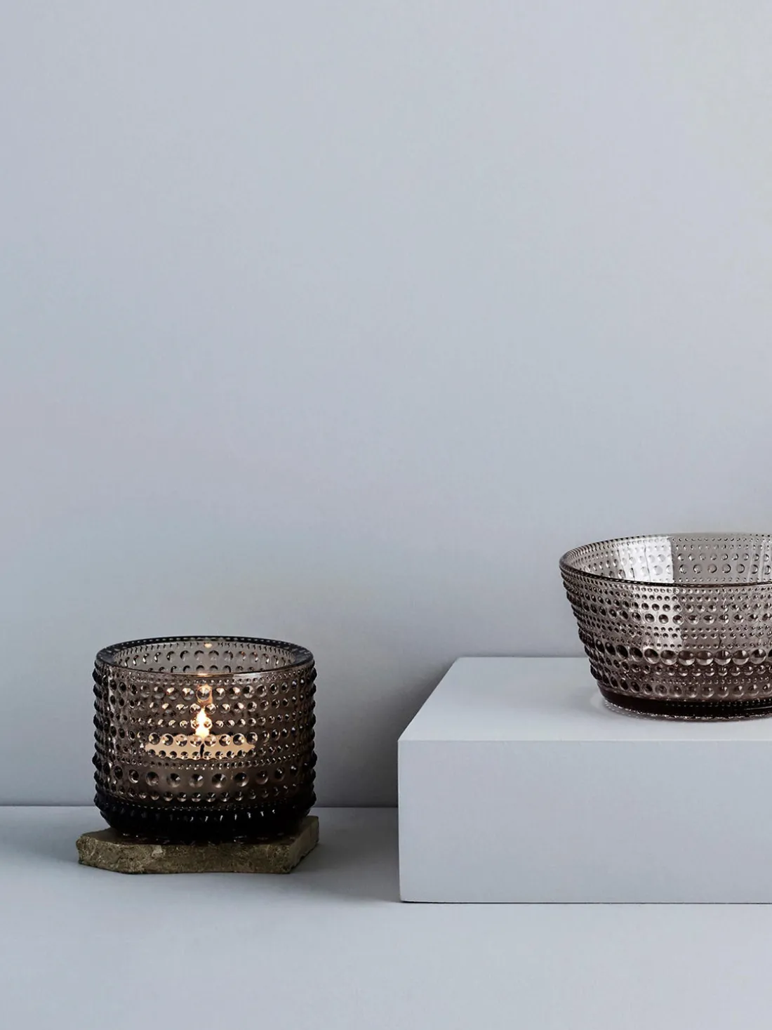 Portavelas de vidrio Kastehelmi