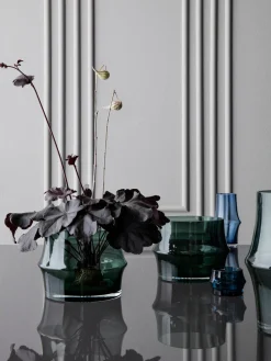 Portavelas de vidrio soplado Arc