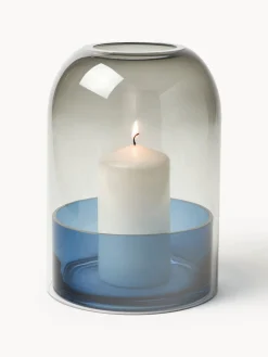 Portavelas de vidrio Tota