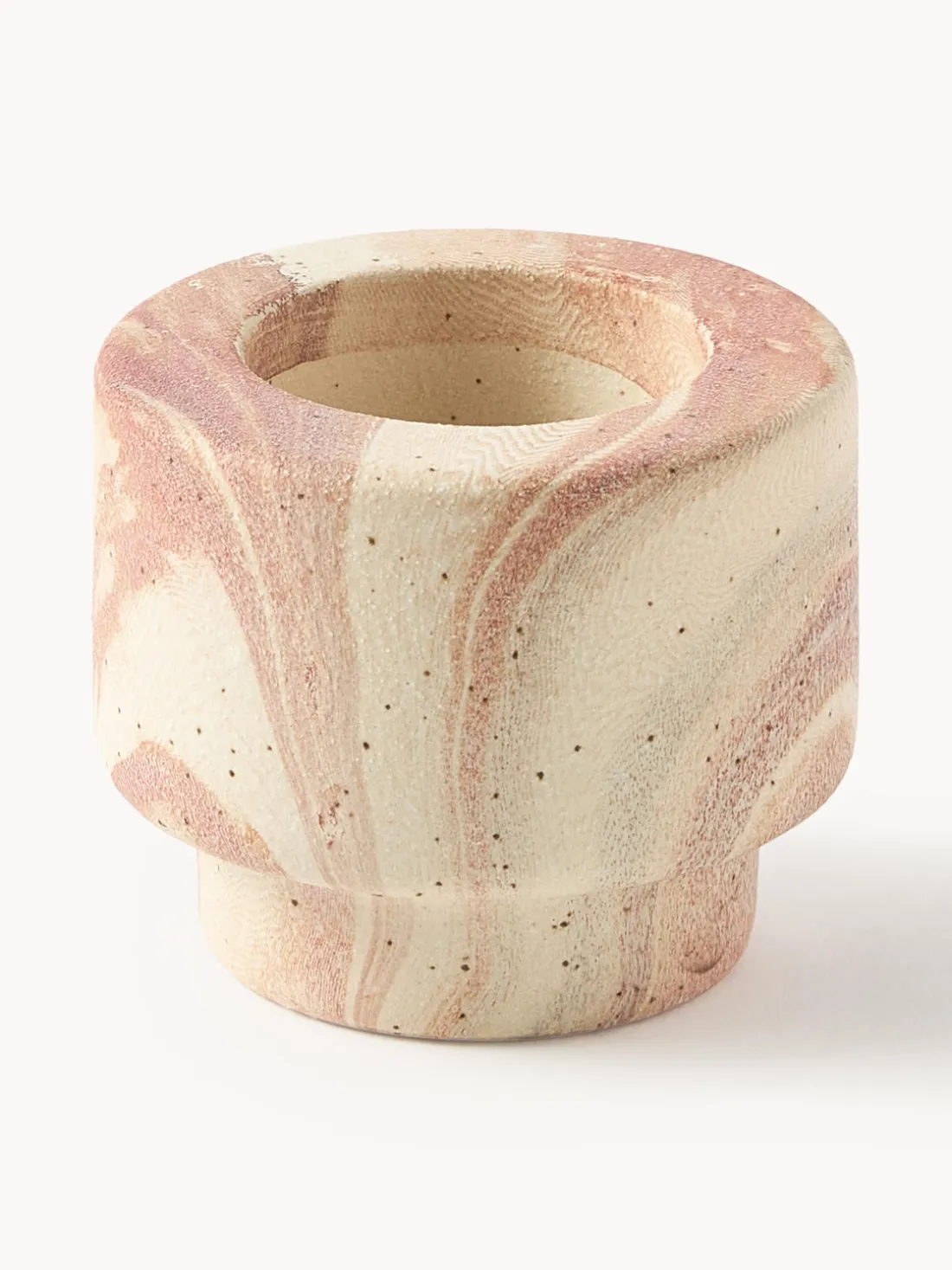 Portavelas en look mármol Kiko, 2 uds.