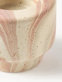 Portavelas en look mármol Kiko, 2 uds.