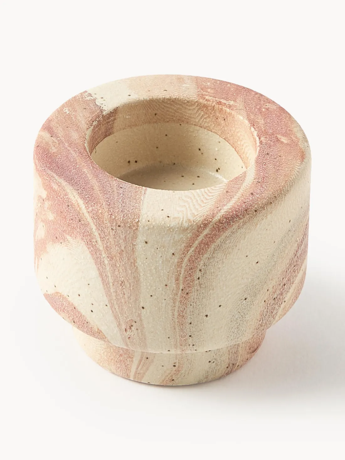 Portavelas en look mármol Kiko, 2 uds.