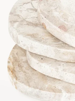 Posavasos asimétricos de mármol Lio, 4 uds.