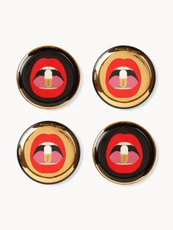 Posavasos de porcelana con oro Full Dose, 4 uds.