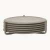 Posavasos de silicona con soporte Plain, 6 uds.