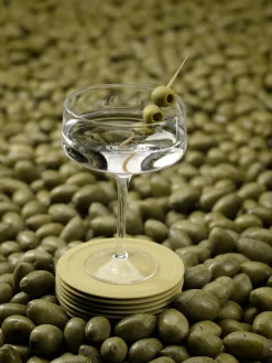 Posavasos de vidrio Singles, 6 uds.