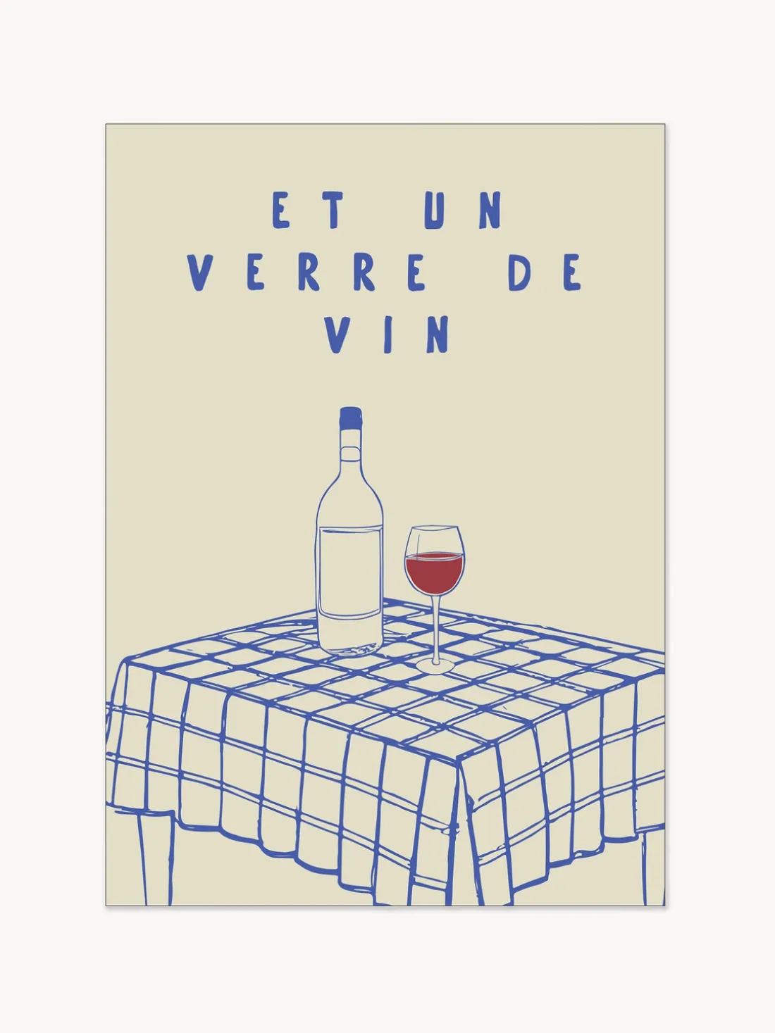 Póster Et Un Verre de Vin