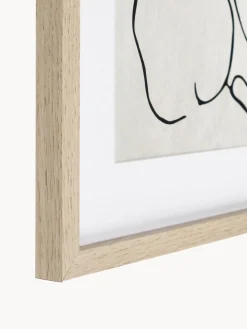 Pósters con marcos de madera Refined, 2 uds.