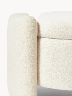 Puf de borreguillo con espacio de almacenaje Benji