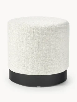 Puf de tejido bouclé Orchid