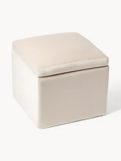 Puf de terciopelo con espacio de almacenamiento Winou