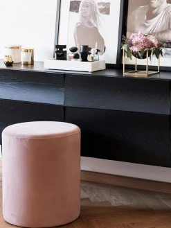 Puf de terciopelo Daisy