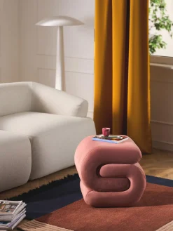 Puf de terciopelo Merle