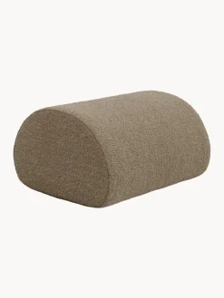 Puf para exterior en tejido bouclé Rouli