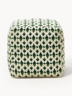 Puf para exterior estampado Yamir