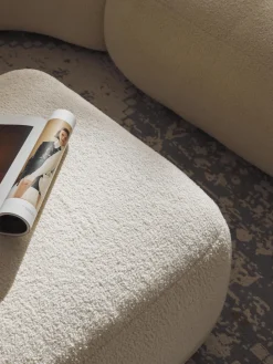 Puf reposapiés de borreguillo Sofia