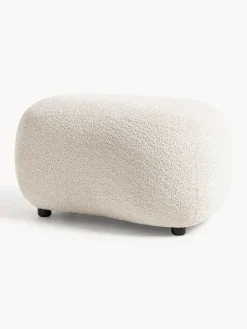 Puf reposapiés de borreguillo bouclé Alba
