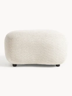 Puf reposapiés de borreguillo bouclé Alba