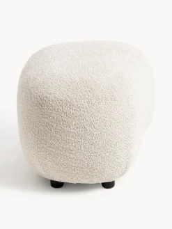 Puf reposapiés de borreguillo bouclé Alba