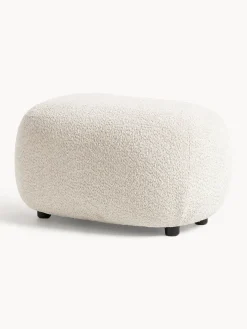 Puf reposapiés de borreguillo bouclé Alba