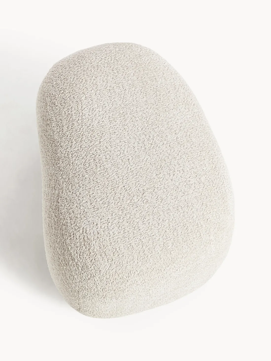 Puf reposapiés de borreguillo bouclé Alba