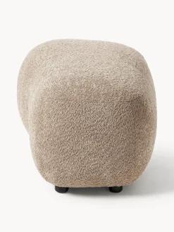 Puf reposapiés de borreguillo bouclé Alba