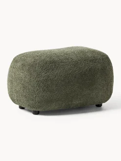 Puf reposapiés de borreguillo bouclé Alba