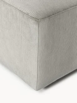 Puf reposapiés de pana Melva, An 99 x F 72 cm