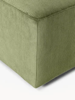 Puf reposapiés de pana Melva, An 99 x F 72 cm