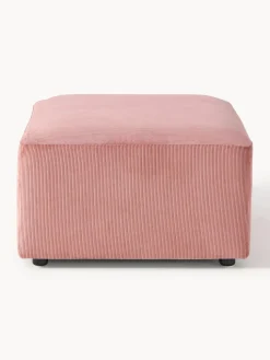 Puf reposapiés de pana Melva, An 99 x F 72 cm