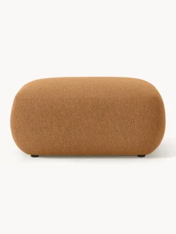 Puf reposapiés en tejido bouclé Sofia