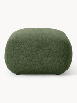 Puf reposapiés en tejido bouclé Sofia