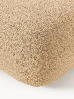 Puf reposapiés en tejido bouclé Sofia