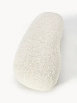 Puf reposapiés grande de borreguillo bouclé Alba