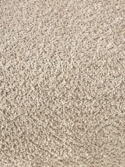 Puf reposapiés grande de borreguillo bouclé Alba