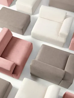 Puf reposapiés grande Melva, 116 x 42 cm