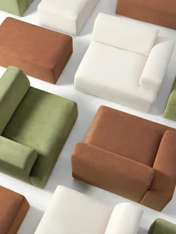 Puf reposapiés grande Melva, 116 x 42 cm