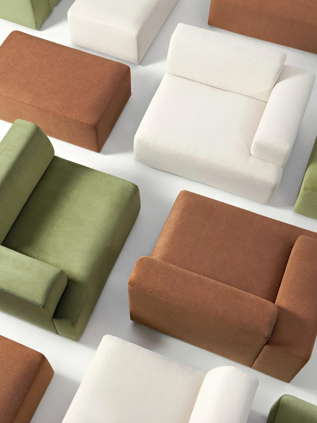 Puf reposapiés grande Melva, 116 x 42 cm