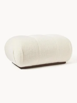 Puf reposapiés tapizado en borreguillo Stanley