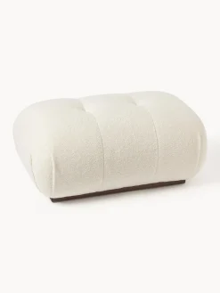 Puf reposapiés tapizado en borreguillo Stanley