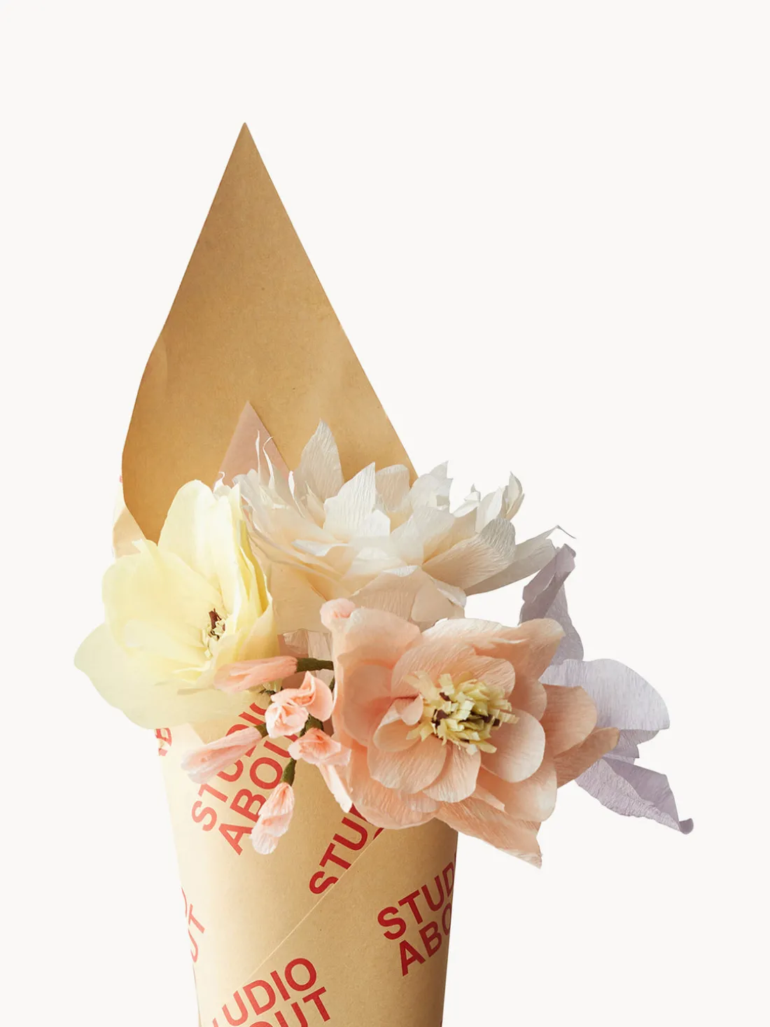 Ramo de flores artificiales artesanales Pastel